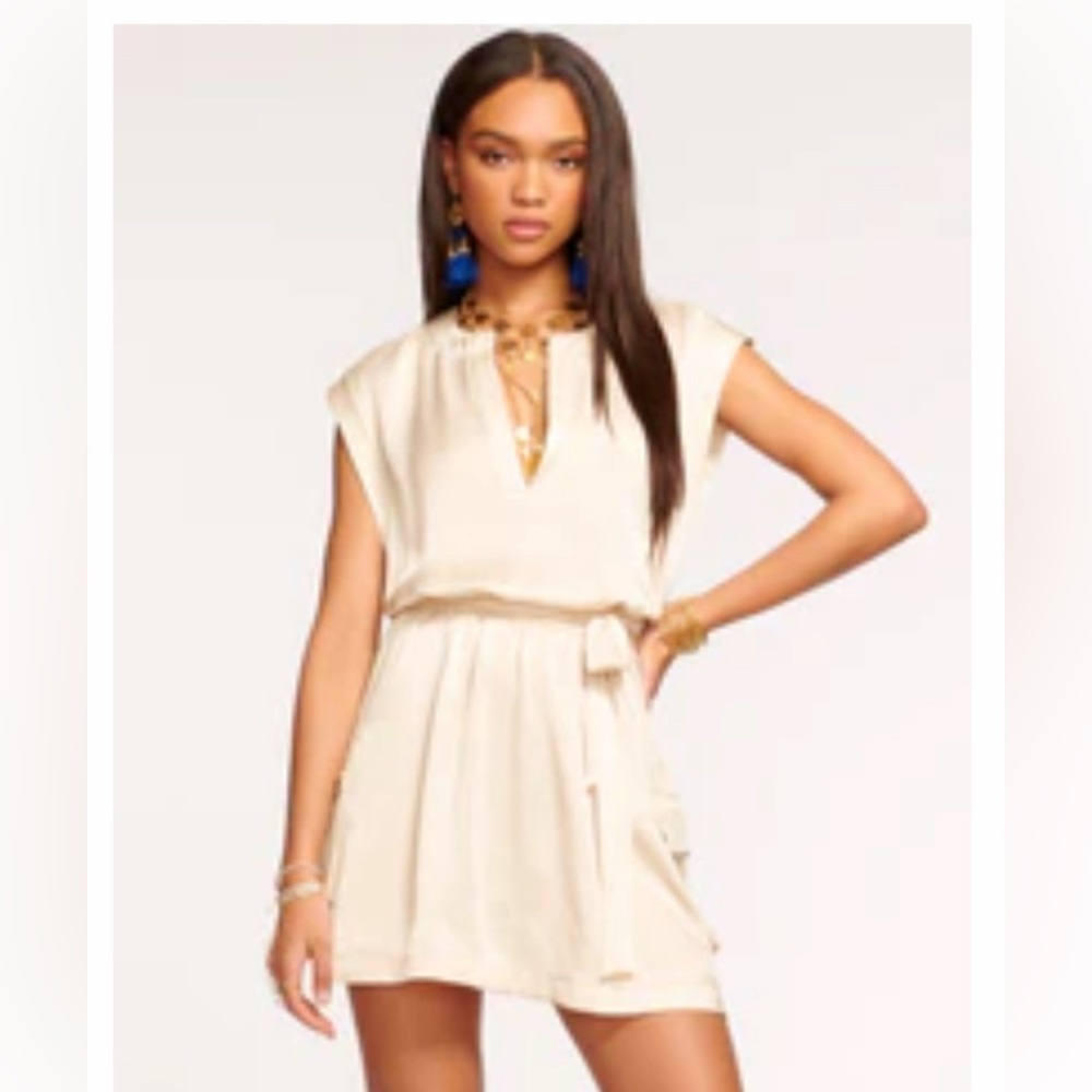 Ramy Brook NWT Addison V-neck Mini dress Med